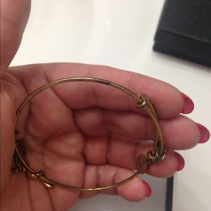 3 Alex and Ani bracelets.